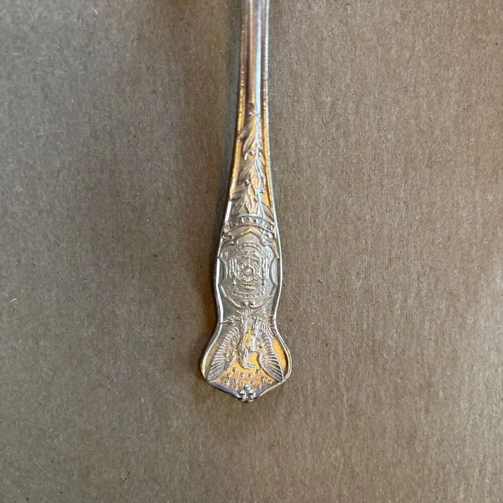 Interstate Silver Co US Collectible Silver Souvenir Spoon Wisconsin Vintage